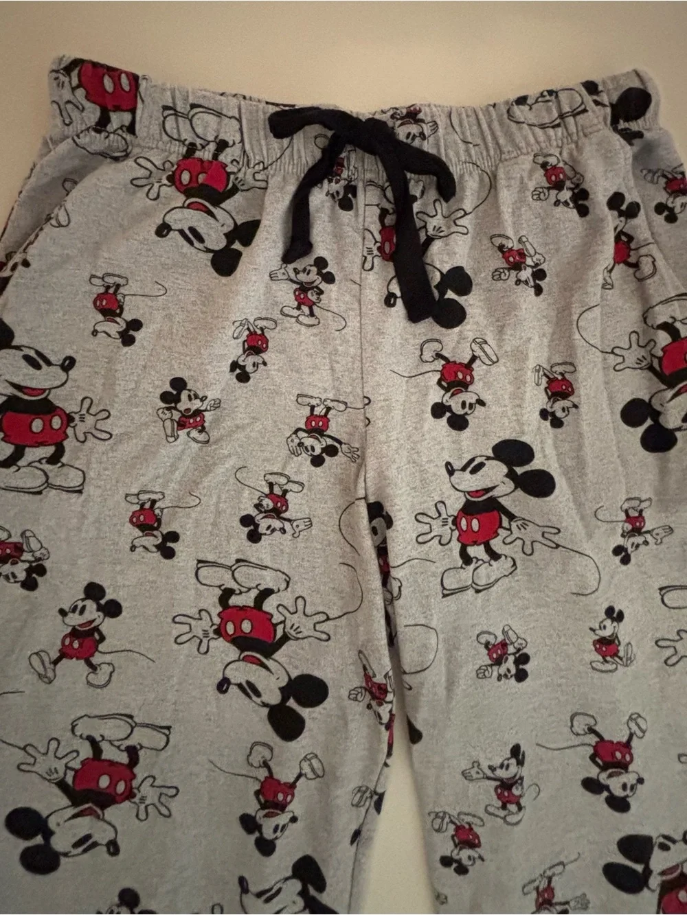 Disney Grey Mickey Mouse Fleece Pajama Bottoms - Picture 4 of 12